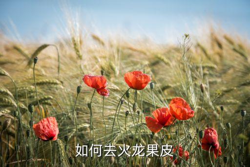 如何去火龙果皮