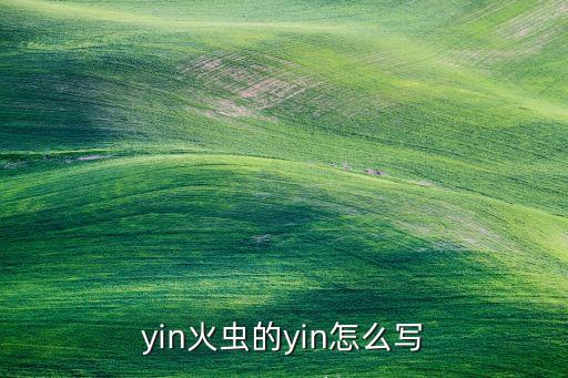 yin火虫的yin怎么写