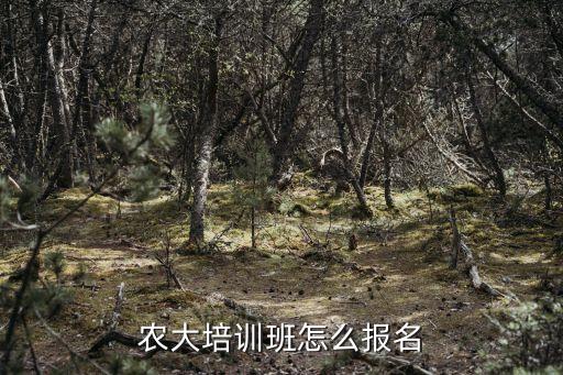 农业培训怎么报名的，农大培训班怎么报名