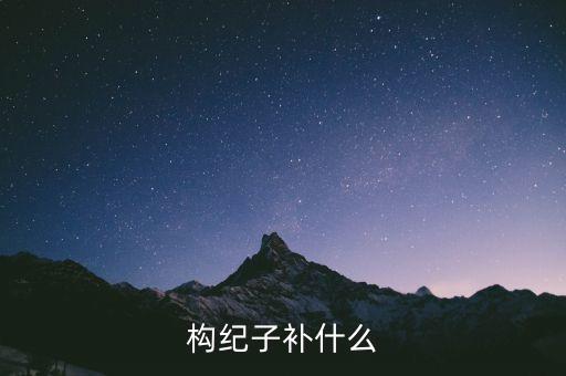 构纪子补什么