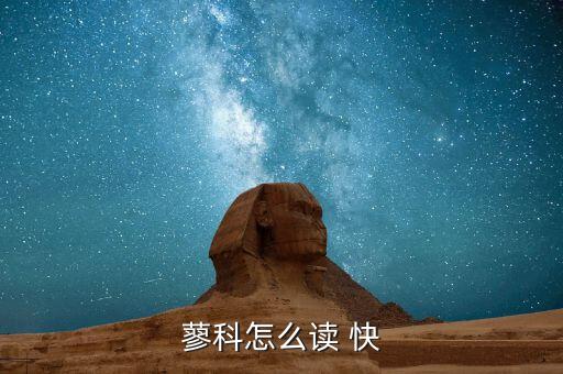 蓼科怎么读 快