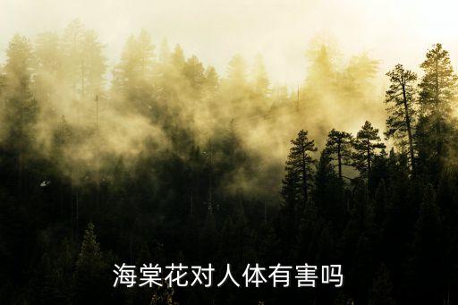 海棠花对人体有害吗