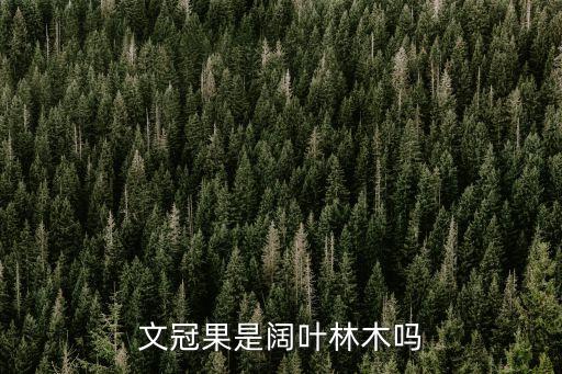文冠果是阔叶林木吗