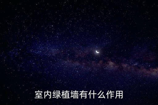 室内绿植墙有什么作用