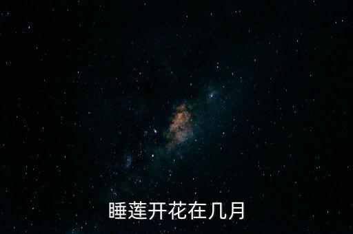 睡莲开花在几月