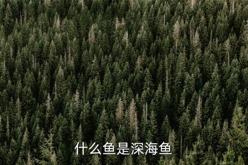 什么鱼是深海鱼