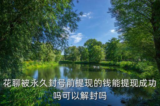 花聊被永久封号前提现的钱能提现成功吗可以解封吗