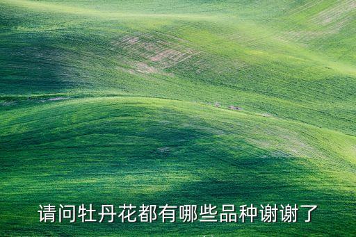 牡丹花品种，牡丹的品种有哪些