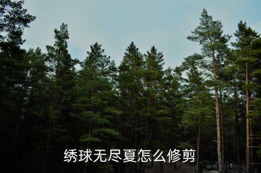 绣球无尽夏怎么修剪