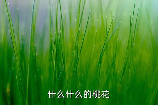 什么什么的桃花