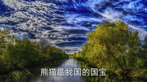 熊猫是中国的国宝，熊猫是我国的国宝