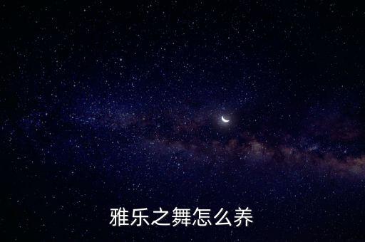 雅乐之舞怎么养