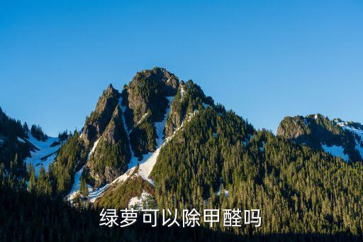 绿萝可以除甲醛吗
