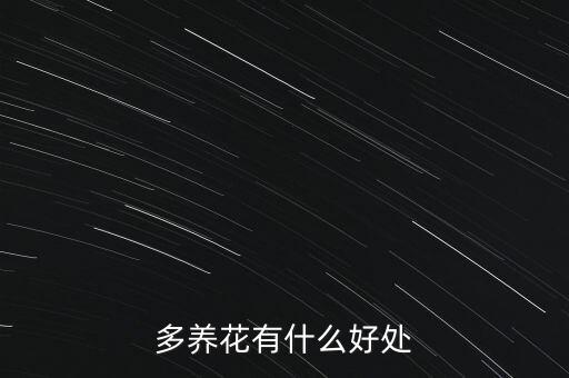 多养花有什么好处