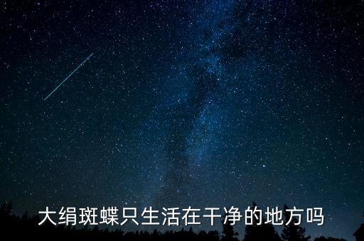 大帛斑蝶，大绢斑蝶只生活在干净的地方吗