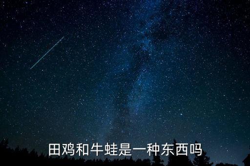 牛蛙是田鸡吗，田鸡和牛蛙有什么区别啊