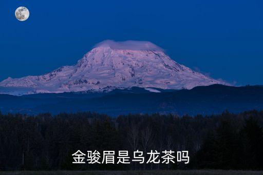 金骏眉是乌龙茶吗