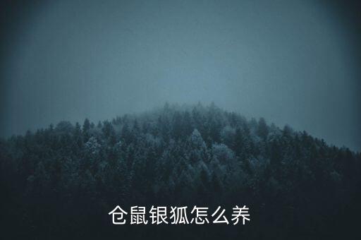 银狐仓鼠，银狐仓鼠好养吗咬人吗