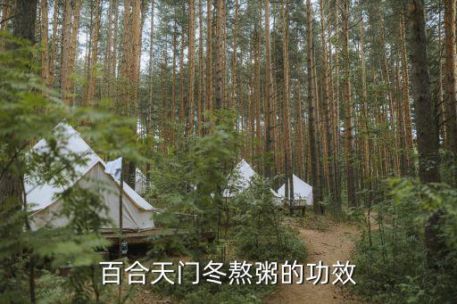 百合天门冬熬粥的功效