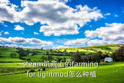 steam饥荒上的farming for lightmod怎么种植