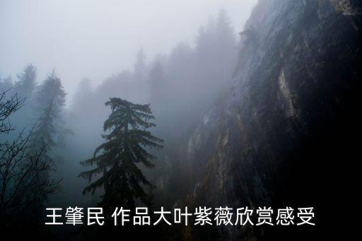 王肇民 作品大叶紫薇欣赏感受