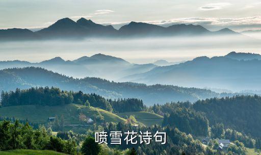 喷雪花诗句