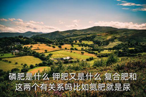 磷肥是什么肥料，磷肥是什么 钾肥又是什么 复合肥和这两个有关系吗比如氮肥就是尿