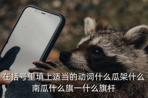 在括号里填上适当的动词什么瓜架什么南瓜什么旗一什么旗杆