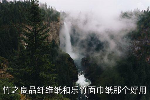 竹之良品纤维纸和乐竹面巾纸那个好用