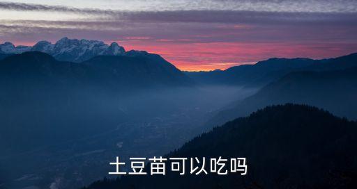 土豆苗，马铃薯的苗能吃吗