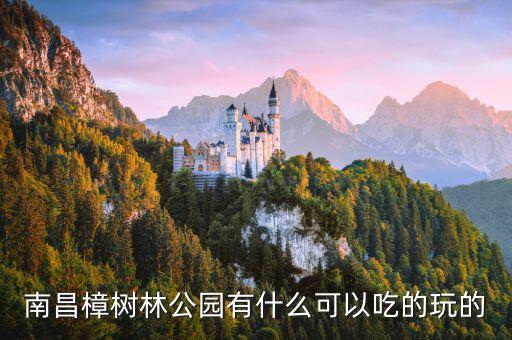 南昌樟树林公园有什么可以吃的玩的