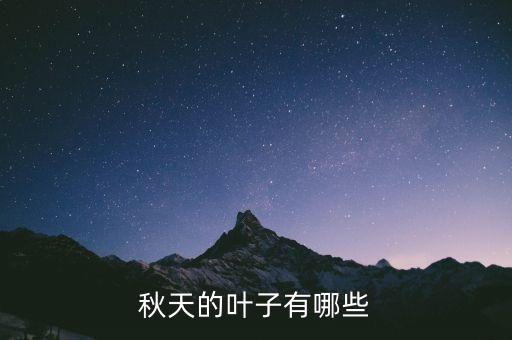 秋天的叶子有哪些