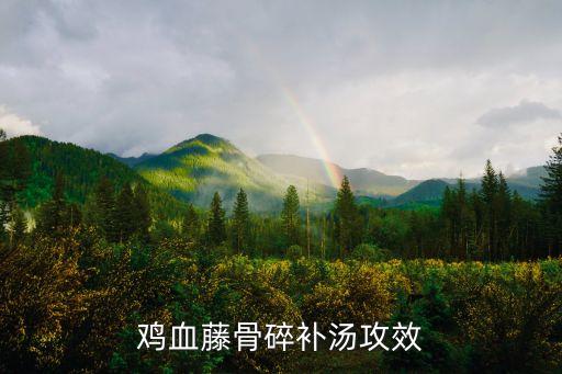 鸡血藤骨碎补汤攻效