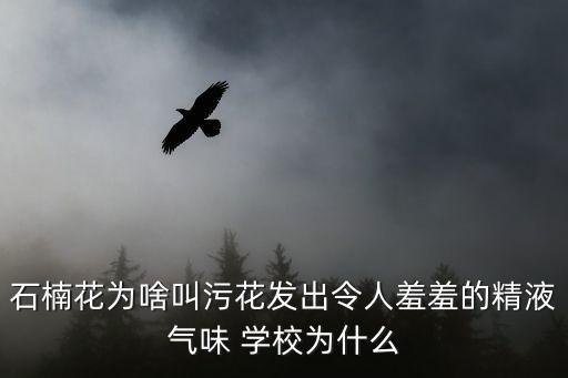 石楠花为啥叫污花发出令人羞羞的精液气味 学校为什么
