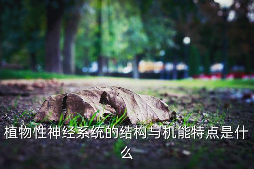 植物性神经系统的结构与机能特点是什么