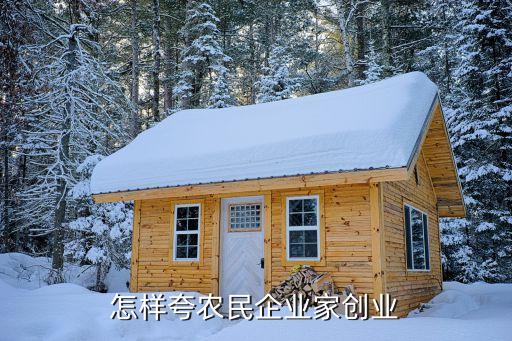 怎样夸农民企业家创业