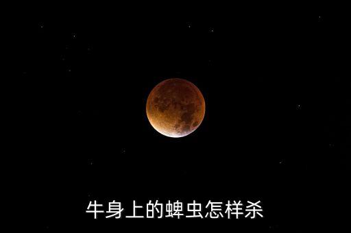 牛蜱虫，牛身上的蜱虫怎样杀