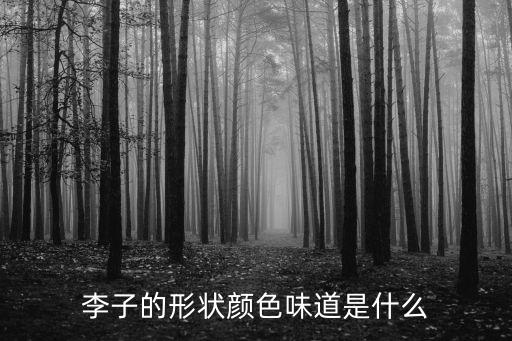 李子的形状颜色味道是什么