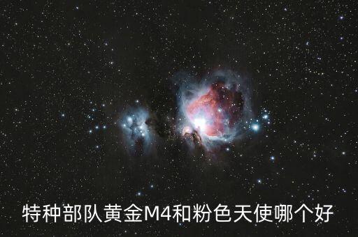 特种部队黄金M4和粉色天使哪个好