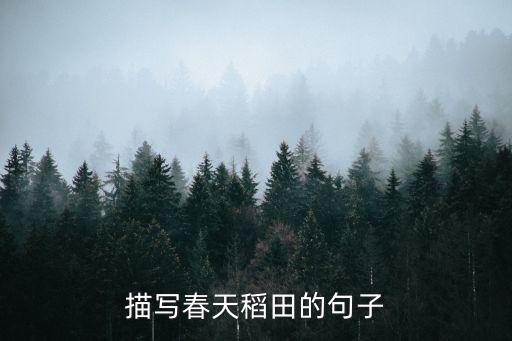 春天的田野，春天的田野范文急急急
