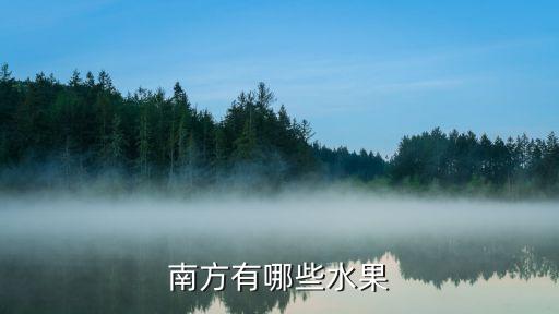 南方有哪些水果
