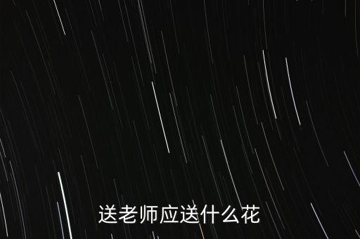 送老师应送什么花