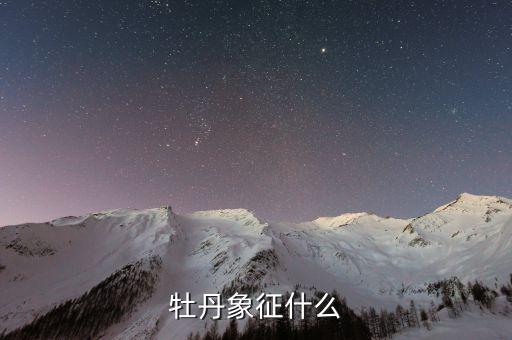 牡丹象征什么