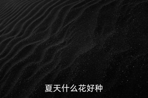 夏天什么花好种