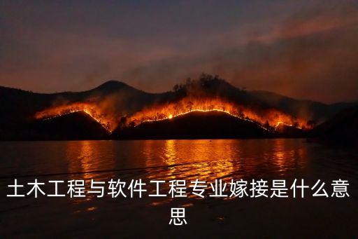 土木工程与软件工程专业嫁接是什么意思
