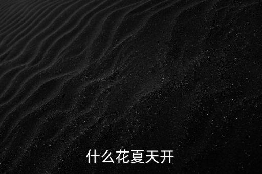 夏天开的花有哪些，什么花夏天开