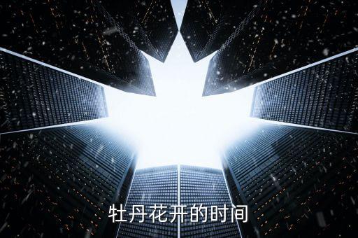 牡丹花开的时间