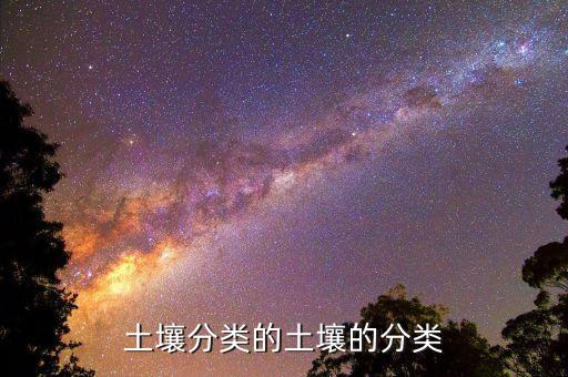土壤分类的土壤的分类