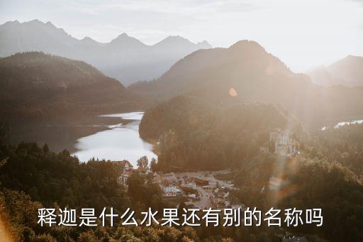 释迦果，释迦是什么水果还有别的名称吗