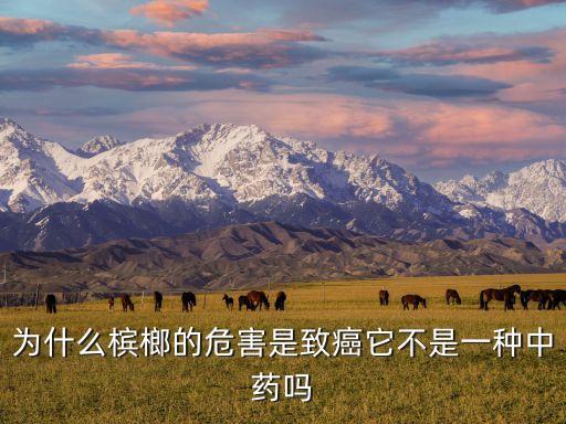 中药槟榔的副作用，为什么槟榔的危害是致癌它不是一种中药吗